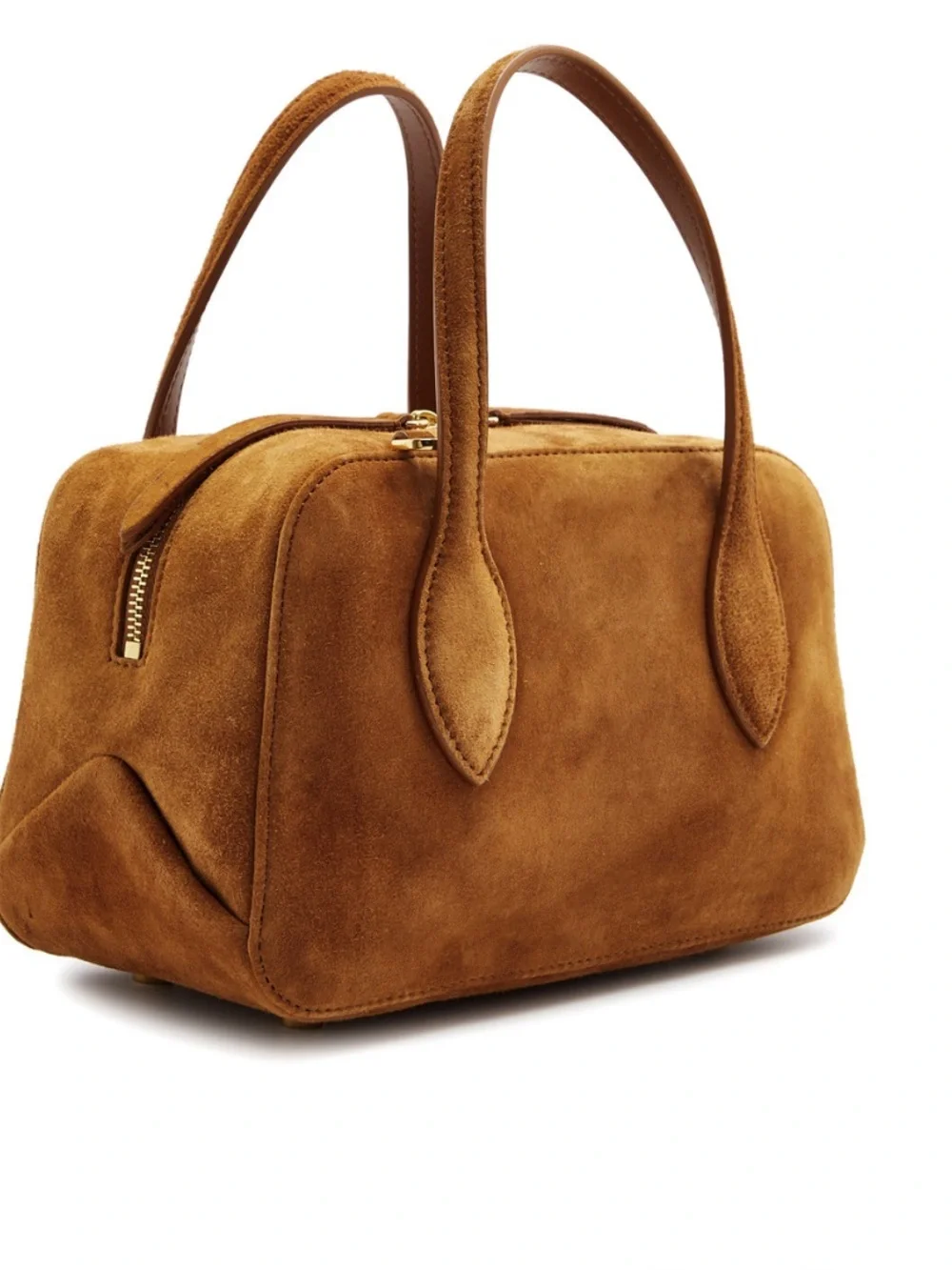 KHAITE Maeve Small Suede Crossbody Bag